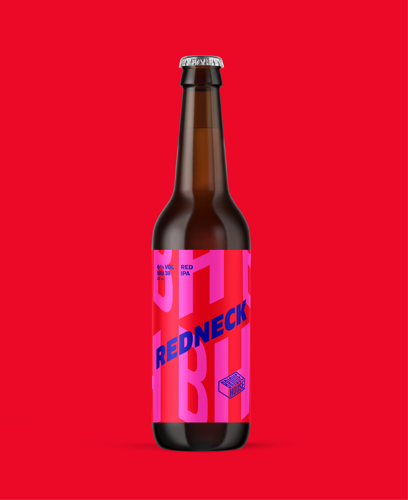 Notre Red IPA, une bière blonde bien cuivrée aux notes maltées et houblonnées.