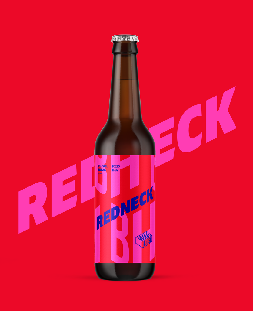 Notre Red IPA, une bière blonde bien cuivrée aux notes maltées et houblonnées.