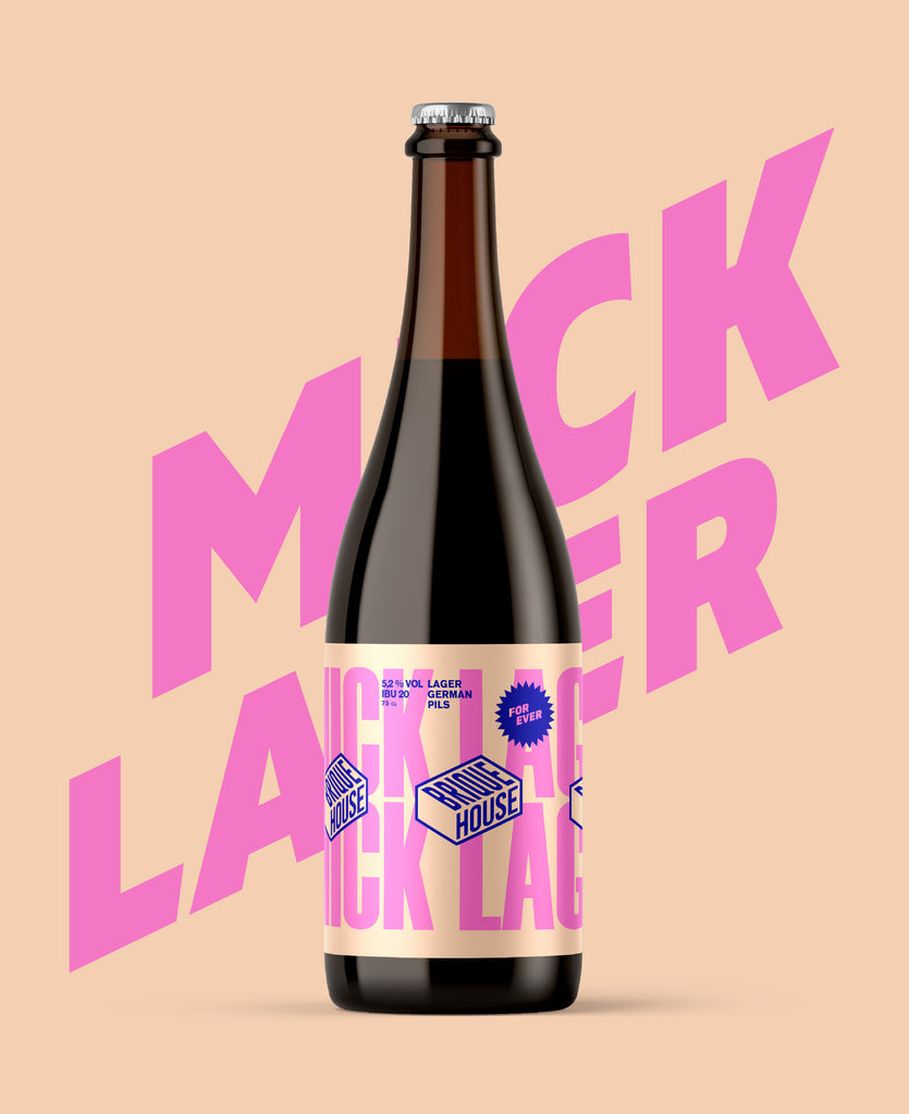 Mick Lager en 75 cL, notre bière blonde craft du nord, une lager germans pils facile à déguster.